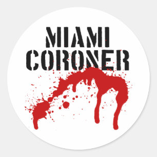 Miami Metro PD Coroner Runder Aufkleber