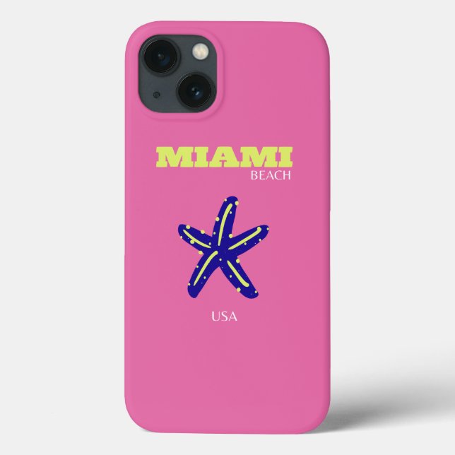 Miami, Miami Beach, Pink' Case-Mate iPhone Hülle (Rückseite)