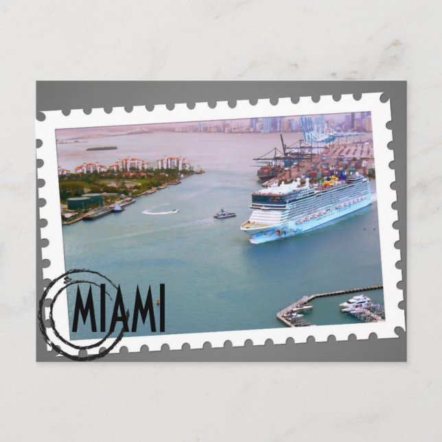 ~Miami~ MIAMI POSTCARD, CUSTOMIZE IT! Postkarte (Vorderseite)
