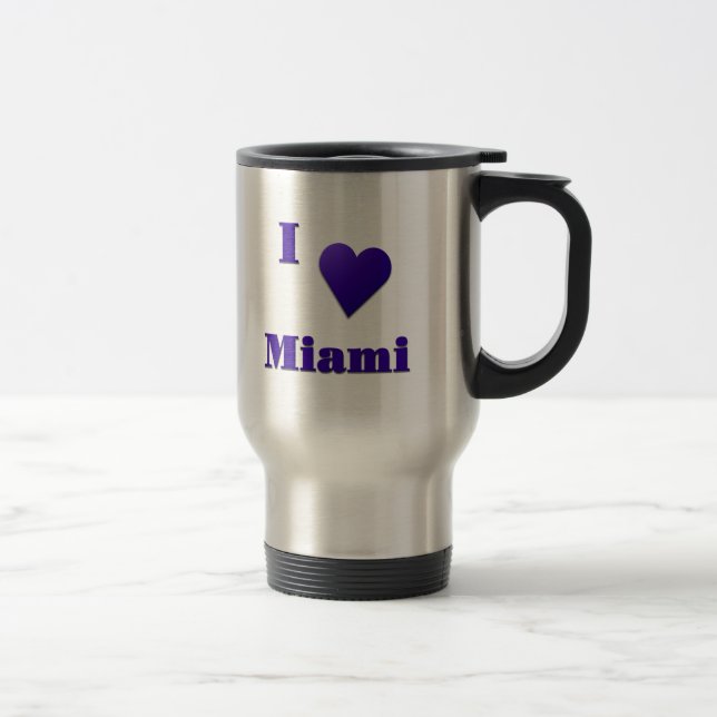 Miami -- Mitternachtsblau Reisebecher (Rechts)
