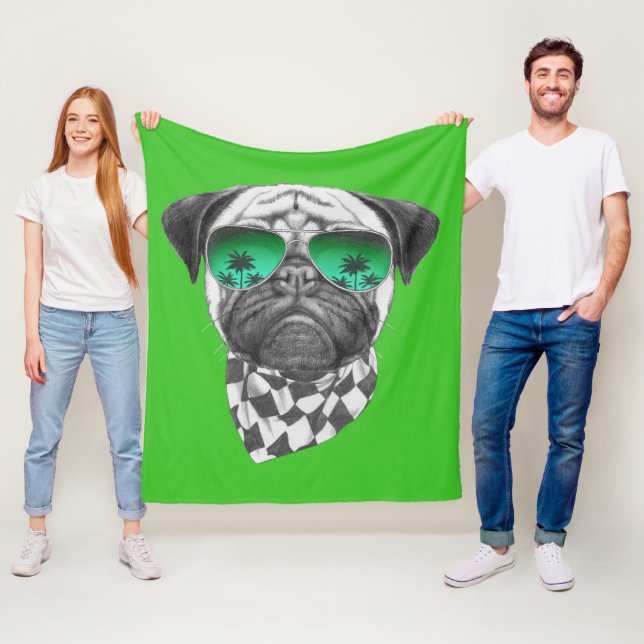 Miami-Mops Fleecedecke (Beispiel)