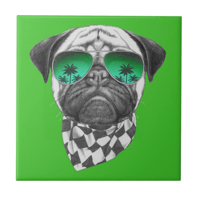 Miami-Mops Fliese (Vorderseite)