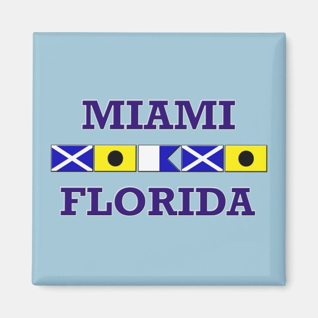 Miami Nautical Flag - Magnet (Vorne)