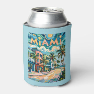 Miami Ocean Drive Florida Strand Van Gogh Farbig Dosenkühler