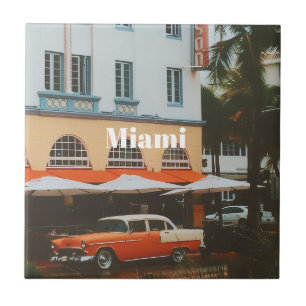 Miami Ocean Drive Reise-Souvenir Fliese