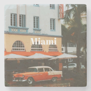Miami Ocean Drive Reiseandenken Steinuntersetzer