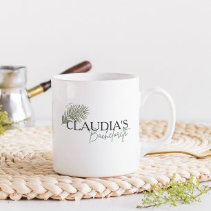 Miami Palm Braut Custom Chic Junggesellinnenabschi Kaffeetasse