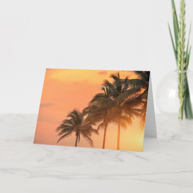 Miami-Palmen Karte (Vorderseite)