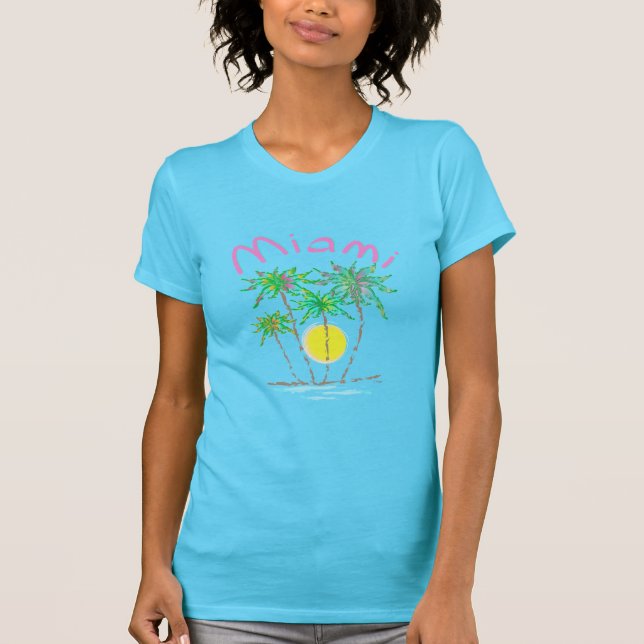 Miami Palms Sun T Shirt (Vorderseite)