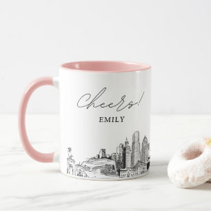 Miami personalisierte Hochzeitstasse Tasse