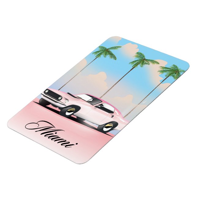 Miami Pink Sonnenuntergang Magnet (Linke Seite)