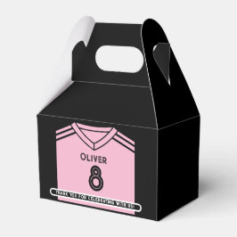 Miami Pink und Black Soccer Geburtstagsparty Geschenkschachtel