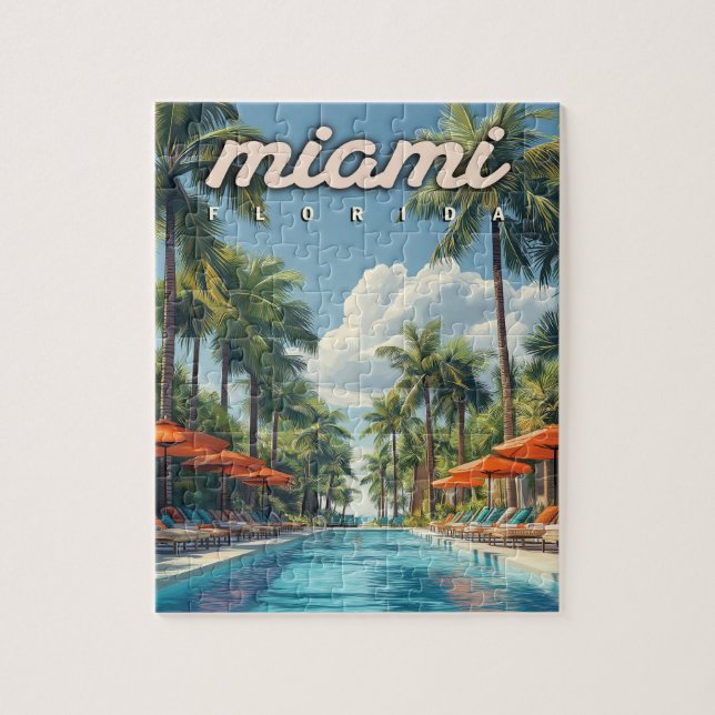 Miami Pool Vintage  (Vertikal)