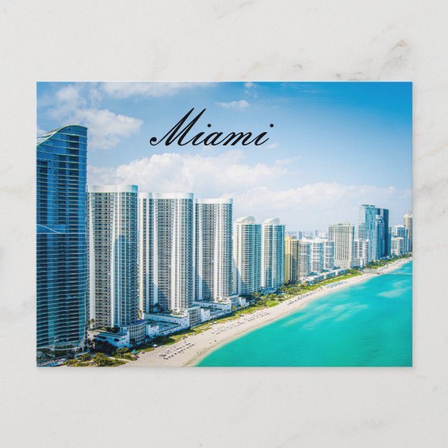 MIAMI POSTCARD POSTKARTE (Vorderseite)