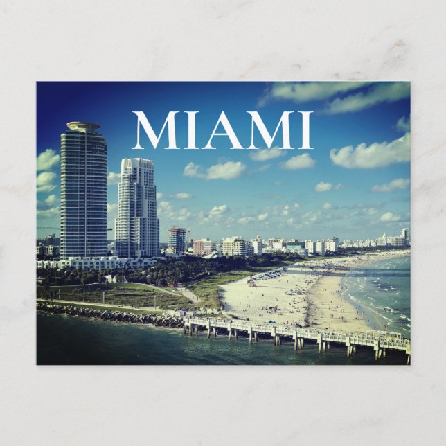 Miami Postkarte (Vorderseite)