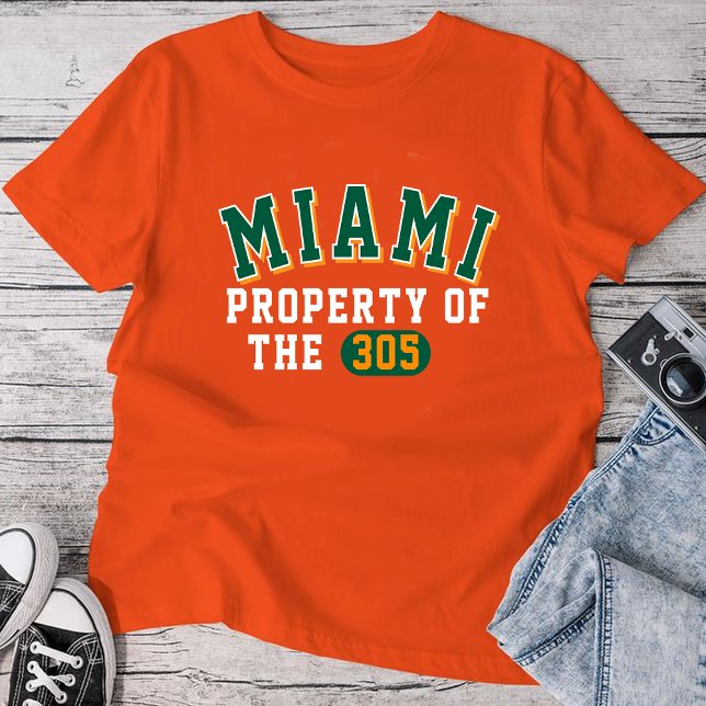 Miami Property of the 305 Orange T-Shirt | Men’s (Von Creator hochgeladen)