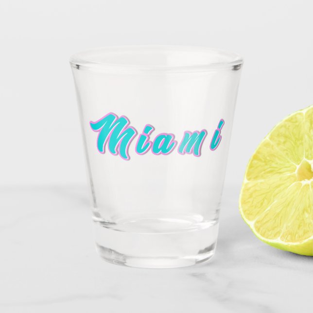 Miami Schnapsglas (Vorderseite)