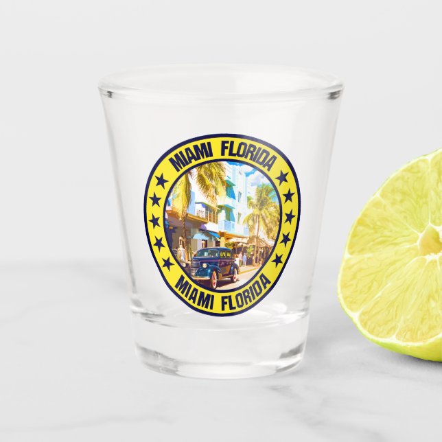 Miami Schnapsglas (Vorderseite)