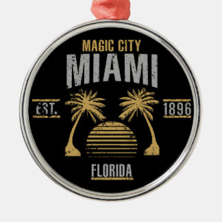 Miami Silbernes Ornament