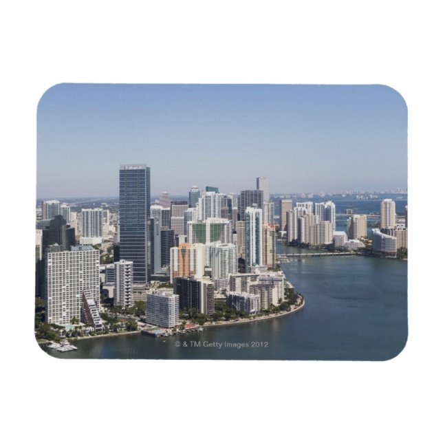 Miami Skyline 3 Magnet (Horizontal)