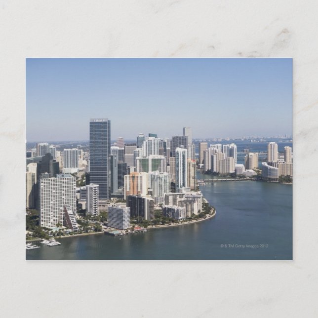 Miami Skyline 3 Postkarte (Vorderseite)