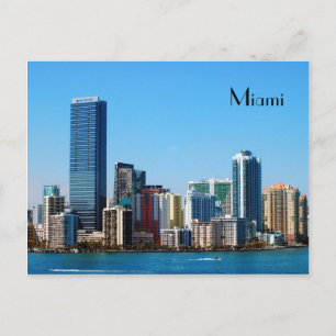 Miami skyline - Postkarte