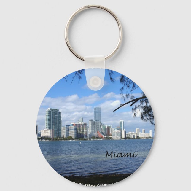 Miami Skyline Schlüsselanhänger (Vorderseite)