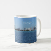 Miami Skyline-Tasse mit/ohne Text
