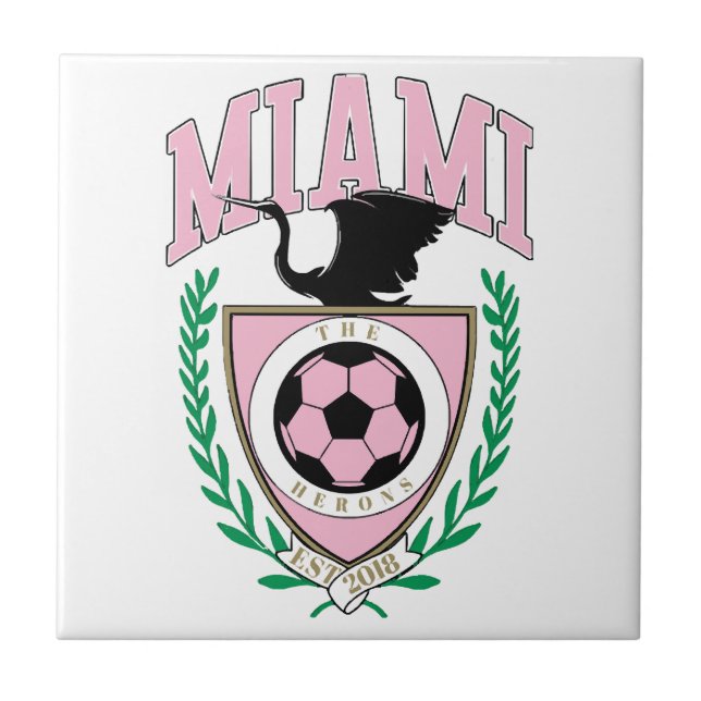 Miami Soccer Varsity Style Fliese (Vorderseite)
