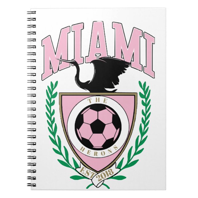Miami Soccer Varsity Style Notizblock (Vorderseite)