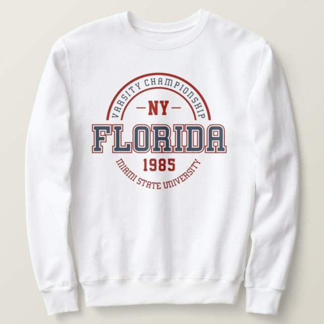 Miami State Florida University varsity athletic  Sweatshirt (Design vorne)