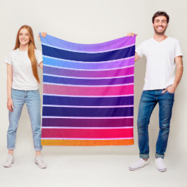 Miami Striped Fleecedecke