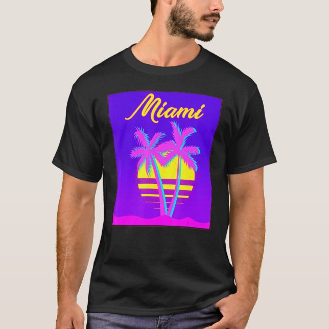 Miami Summer Vacacation Beach T-Shirt (Vorderseite)