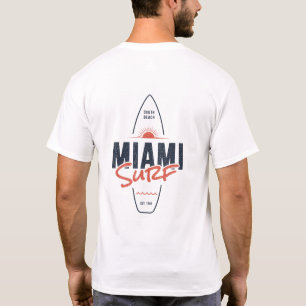 Miami Surf – Vintage-Strand-Sonnenuntergangs-Surfb T-Shirt