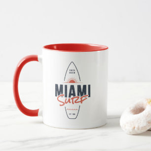 Miami Surf – Vintage-Strand-Sonnenuntergangs-Surfb Tasse