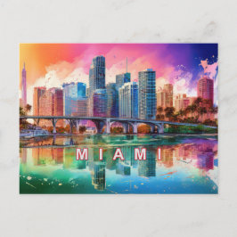 Miami The Magic City Postkarte