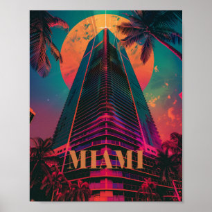 Miami Tower Florida Poster