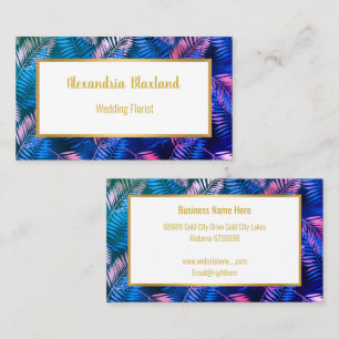 MIAMI TROPICAL PALM BUSINESS CARD VISITENKARTE