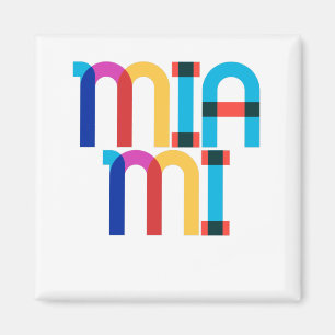 Miami United Staaten Pop Art Letters Magnet