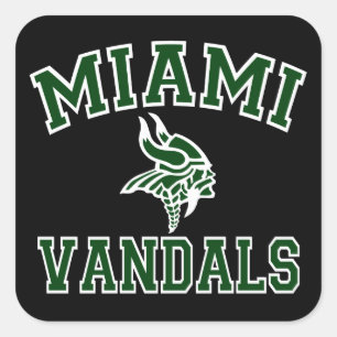 Miami-Vandalen Quadratischer Aufkleber