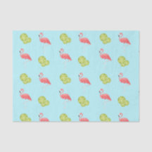 Miami Vibes Flamingo and limes Tissue Paper