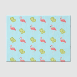 Miami Vibes Flamingo and limes Tissue Paper Seidenpapier