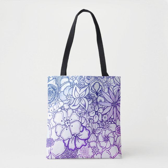 Miamiblumenentwurfs-Taschen-Tasche Tasche (Vorderseite)