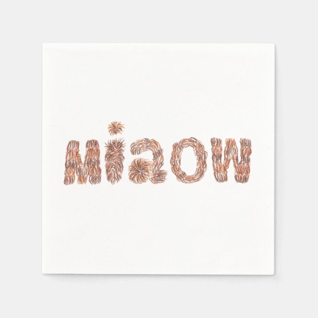 Miaow Cocktail Paper Napkins Serviette (Vorderseite)