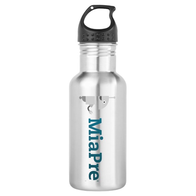 MiaPrep Wasser Flasche Edelstahlflasche (Vorderseite)
