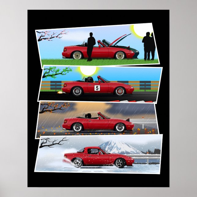 Miata Ganzjahressaison Poster (Vorne)
