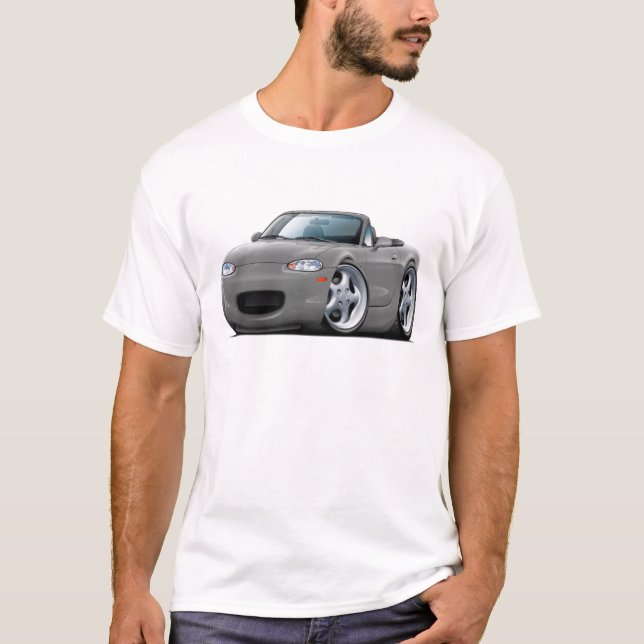 Miata Grau-Auto 1999-05 T-Shirt (Vorderseite)