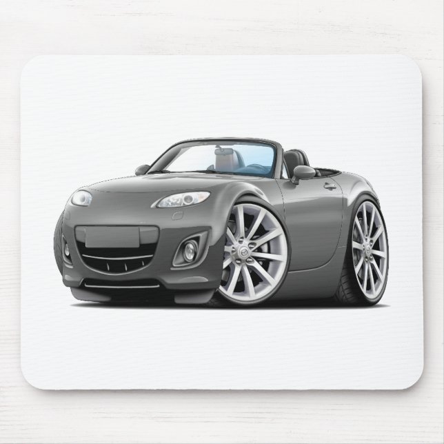 Miata Grau-Auto 2009-13 Mousepad (Vorne)