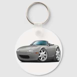 Miata silbernes Auto 1990-98 Schlüsselanhänger