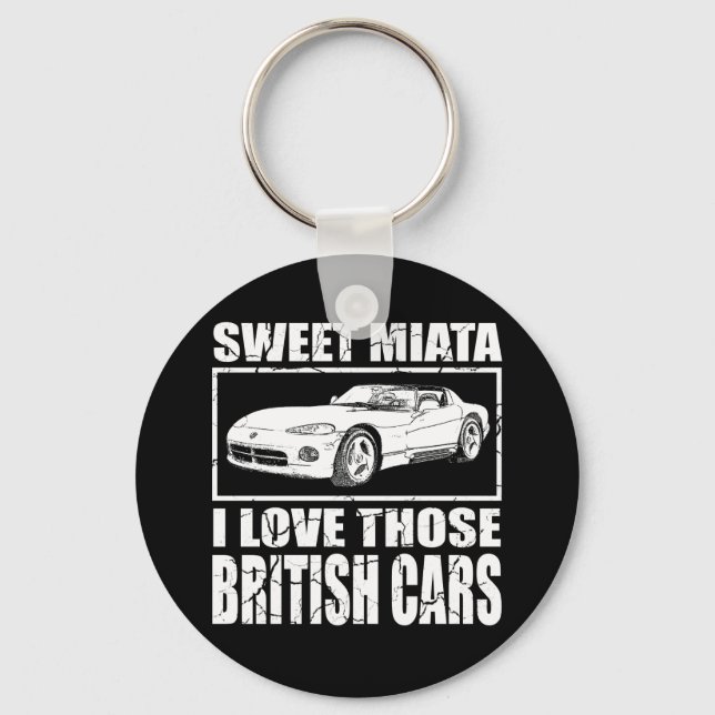 Miata Viper britischer Autowitz Schlüsselanhänger (Vorderseite)